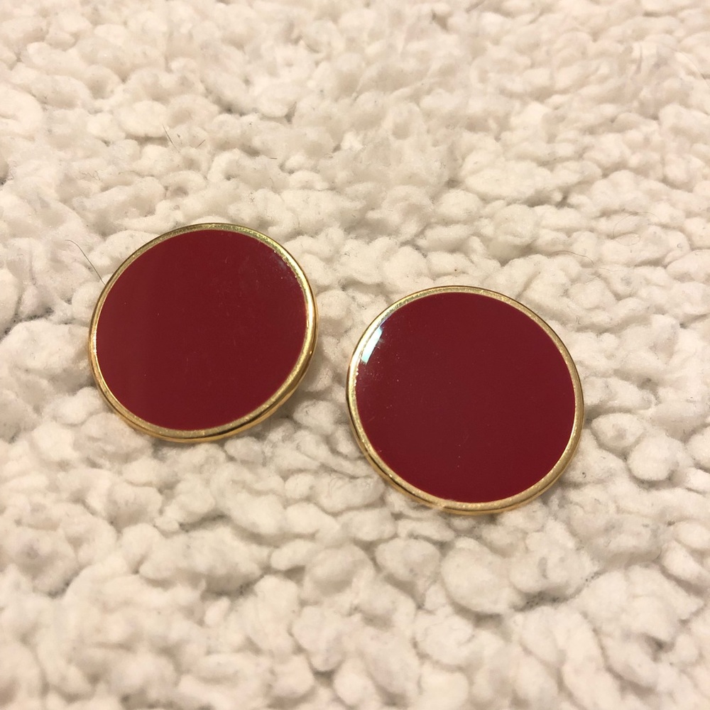Red and Gold Earrings